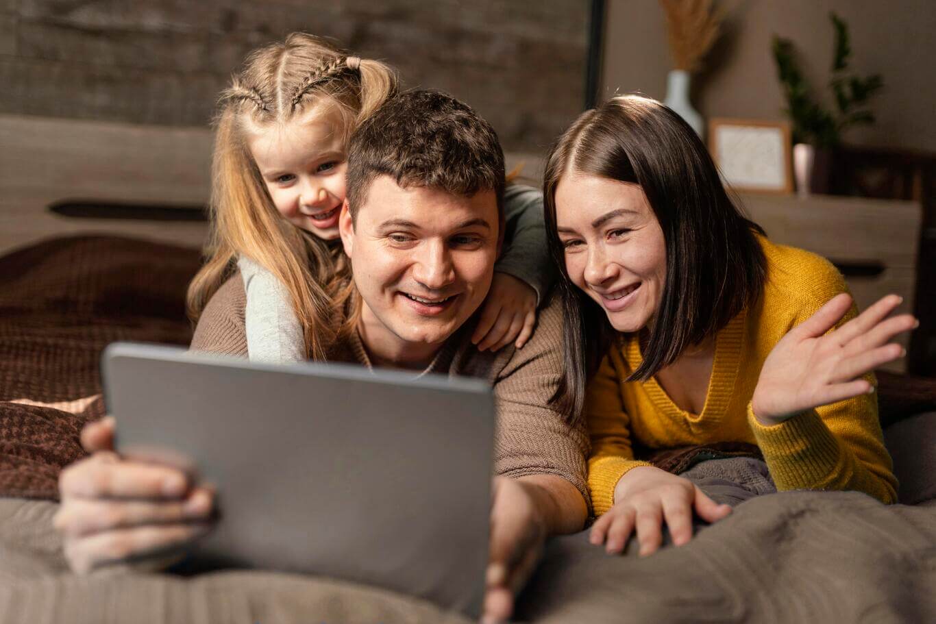 Family Enjoying Unlimited NBN Access