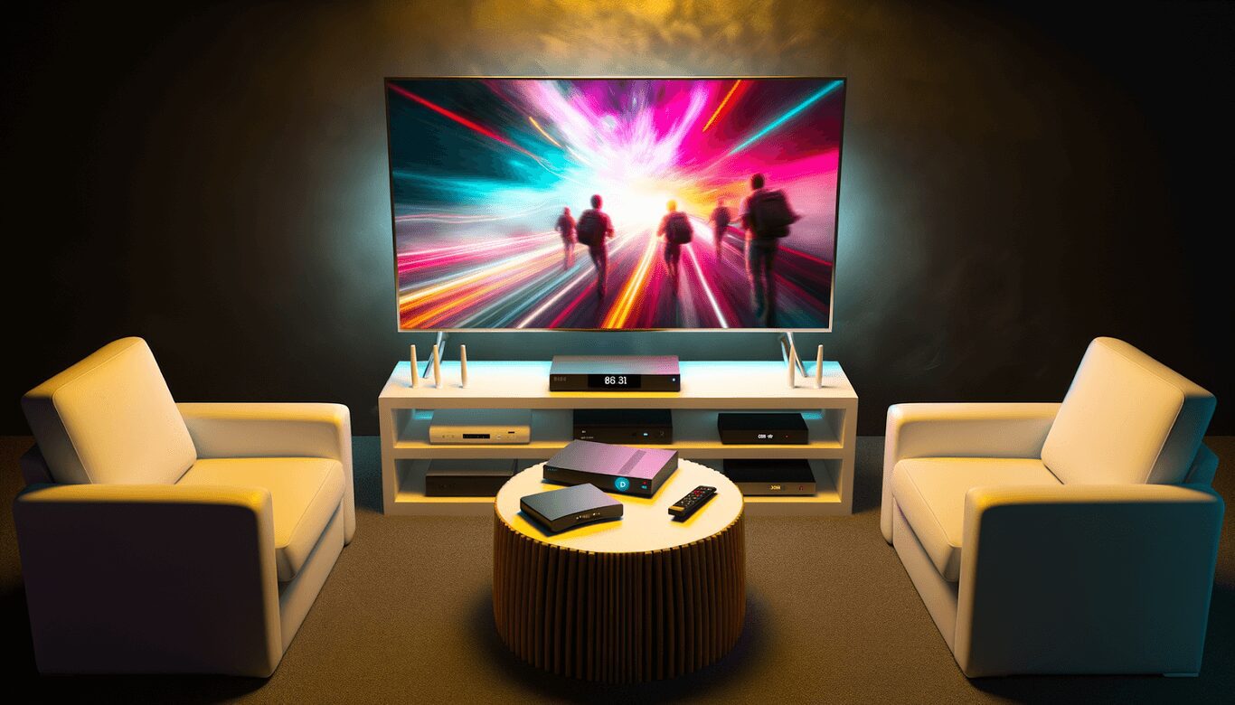 Cozy Home Theater Setup with NBN for Seamless Entertainment
